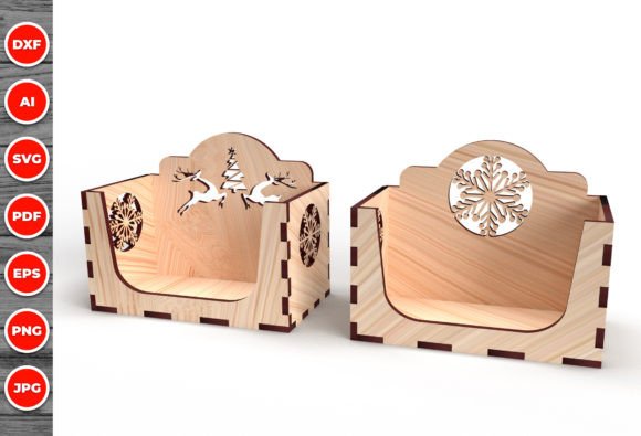 Christmas Business Card Holder Svg 01 for Winter Amp