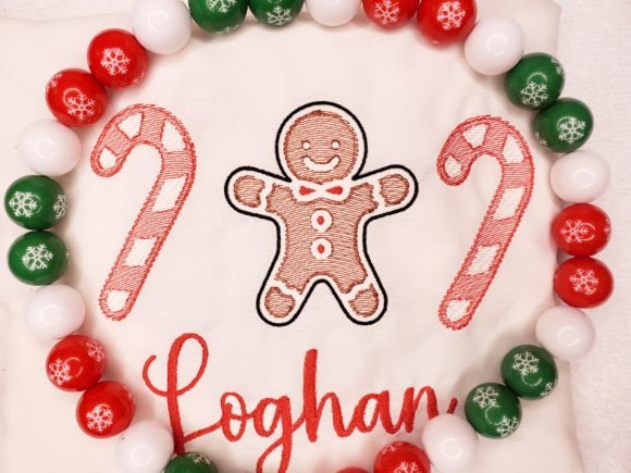 Christmas Gingerbread Candy Cane Branding