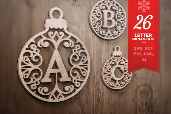 Christmas Monograms for Laser Cutting: Winter Amp Visuals