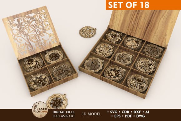 CHRISTMAS ORNAMENTS with BOX: Winter Amp Branding