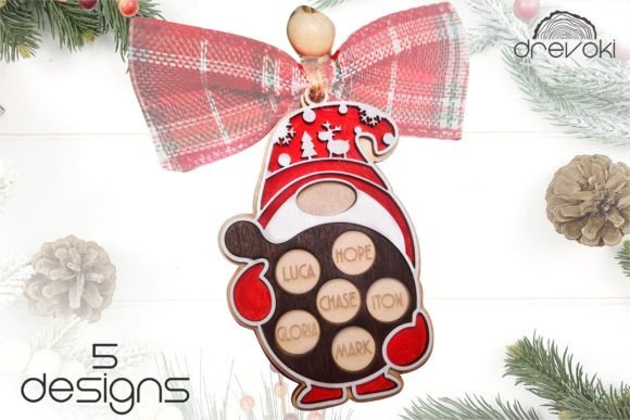 Cookies Ornament Svg, Gnome Christmas for Winter Amp