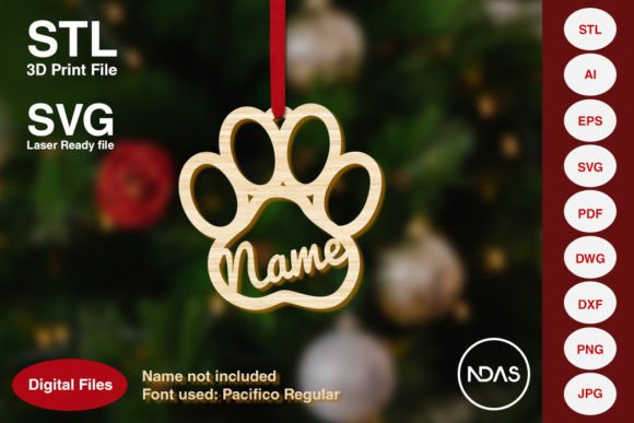 Dog Paw Xmas Tree Decor for Winter Amp Crafters