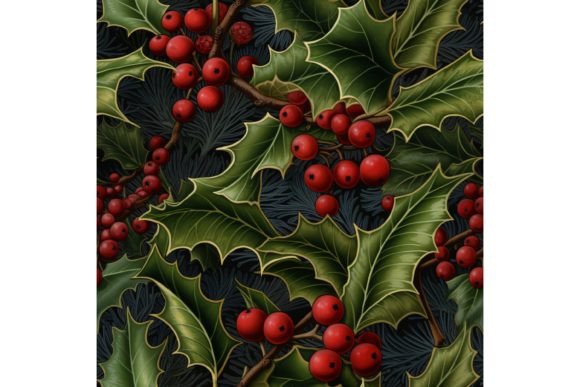 Holly Leaves and Berries Pattern Review