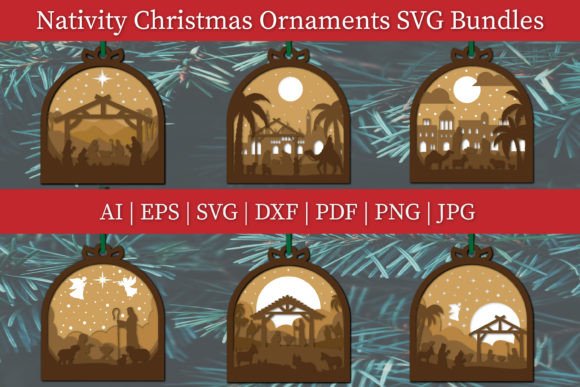 Nativity Christmas Ornaments SVG Bundles Review