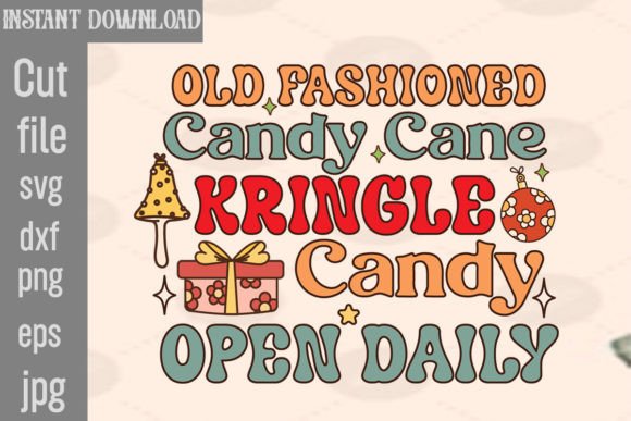 Old Fashioned Candy Cane Kringle: Crafts Design