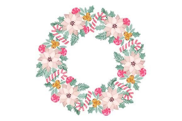 Pink Candy Canes Christmas Wreath for Crafters
