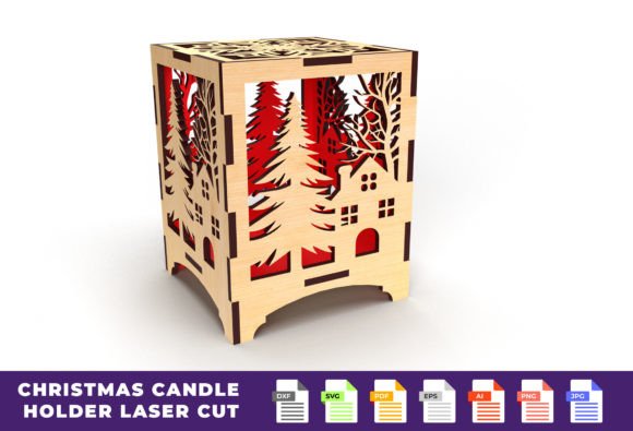 Review: Christmas Candle Holder Laser Cut 03 for Winter Amp Crafters