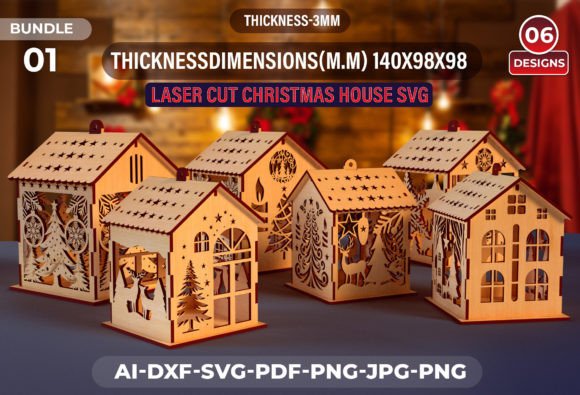 Review: Christmas House SVG Set01 for Winter Amp Crafts