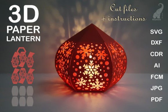 Review: Christmas Paper Lantern with Snowflakes for Sellers