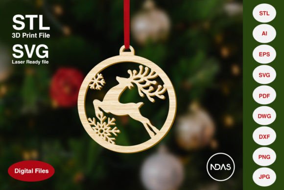 Review: Jumping Reindeer Christmas Tree Ornament Design