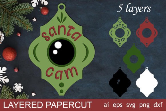 Review: Santa Cam Ornament 3D Layered Design
