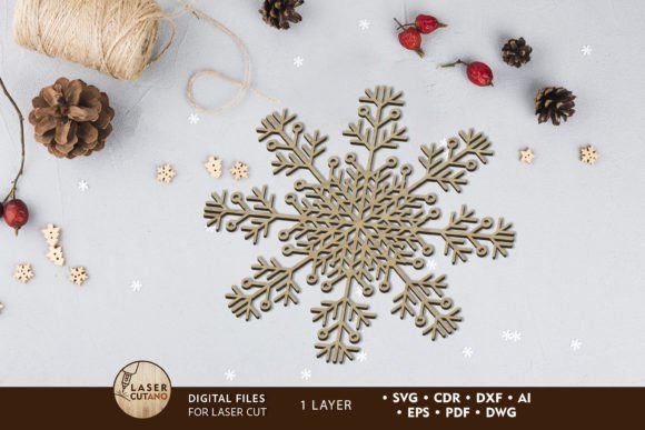 Reviewing Christmas Snowflake Ornament, Onelayered for Winter Amp