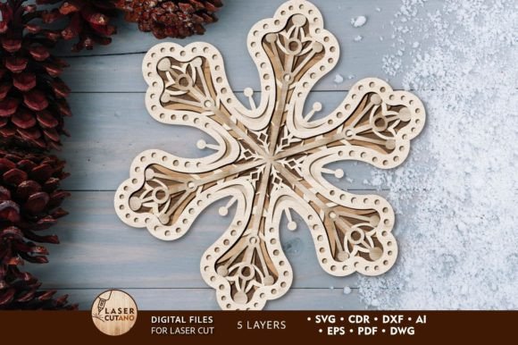 Reviewing Christmas Snowflakes Multilayer File for Winter Amp
