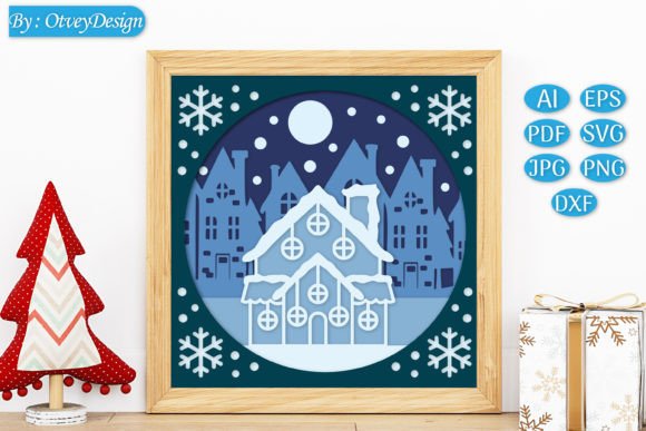 Reviewing the Christmas 3D Shadow Box Layered Papercut Design