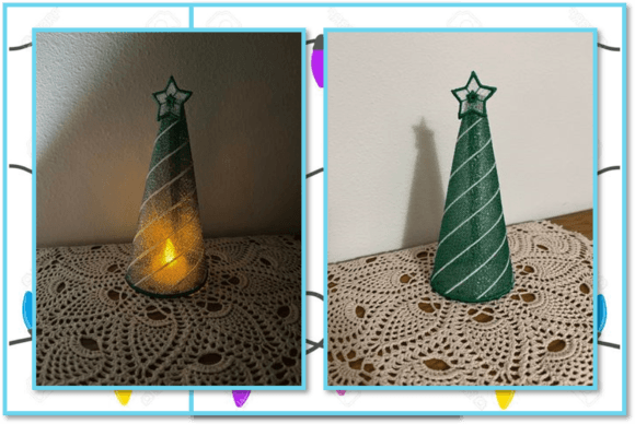 Striped Tall Wide Christmas Tree-FSL Review