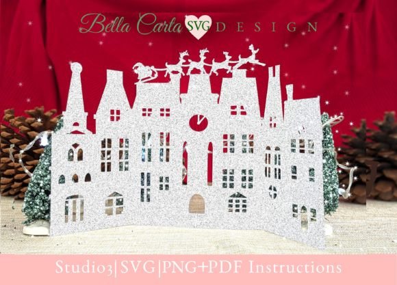 Victorian Christmas Village 3D SVG Card Review